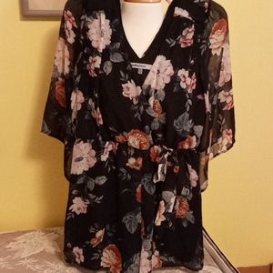 Floral Chiffon Romper